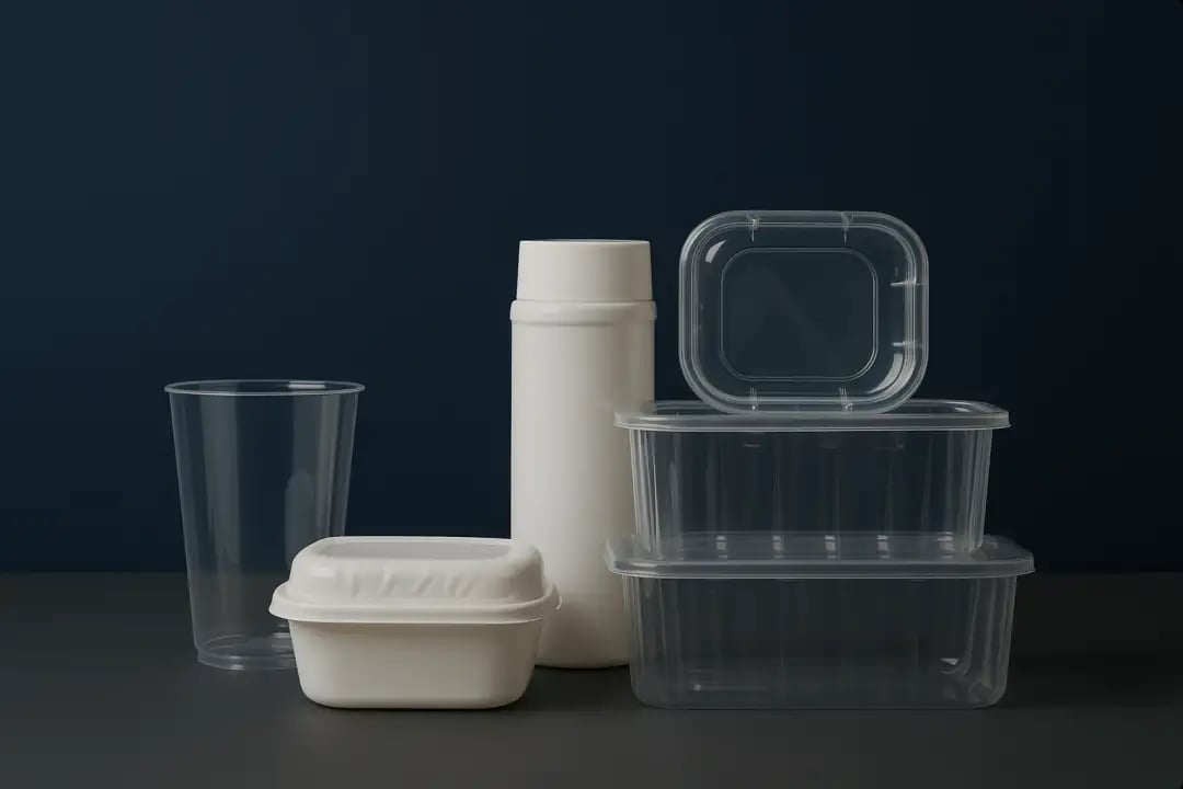 Modern plastic manufacturing warehouse and distribution center